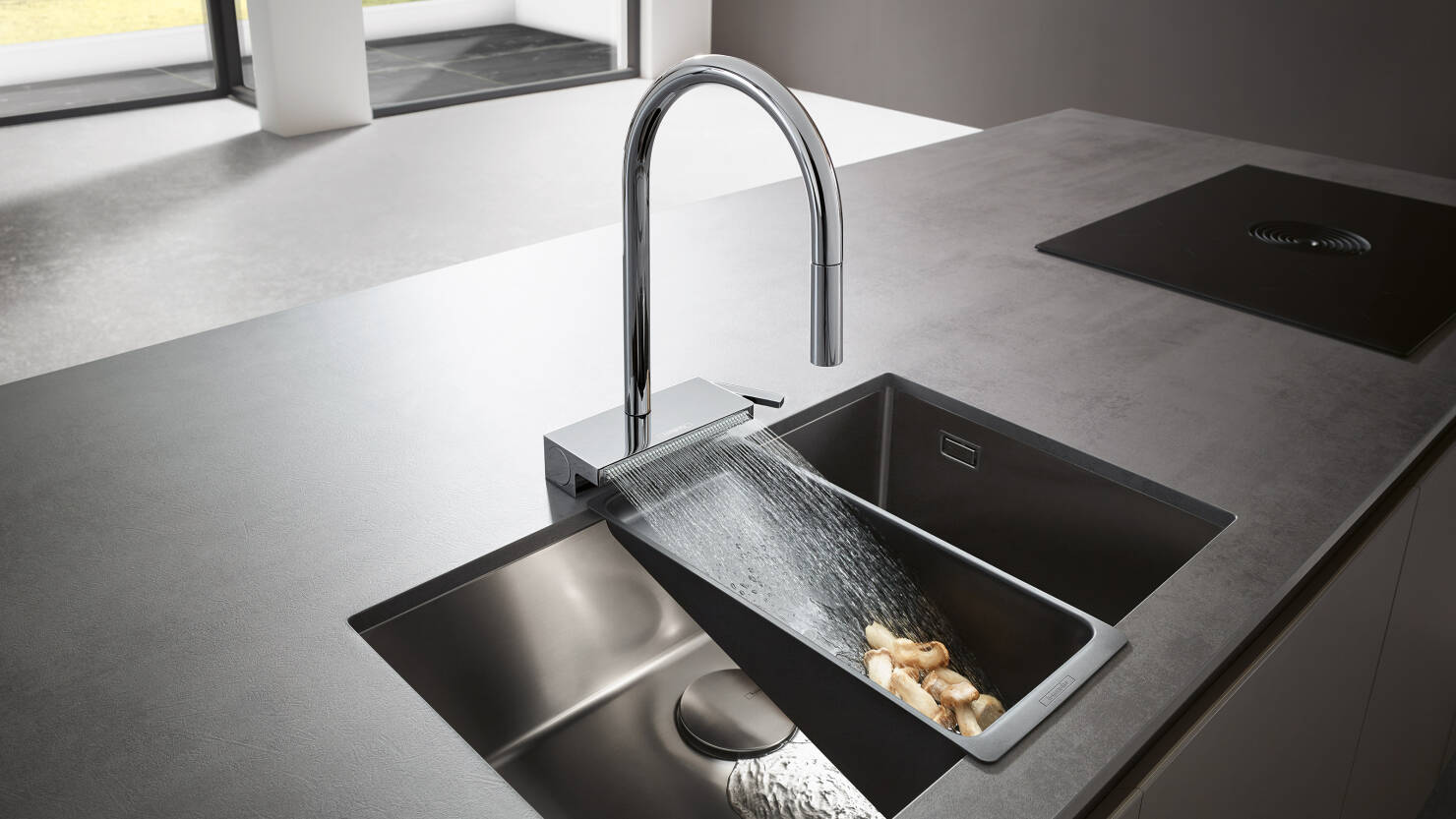 hansgrohe kitchen sink faucet