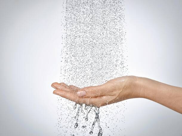 Innovative Strahlart mit mikrofeinen Tropfen von Hansgrohe Innovative Strahlart mit mikrofeinen Tropfen von Hansgrohe