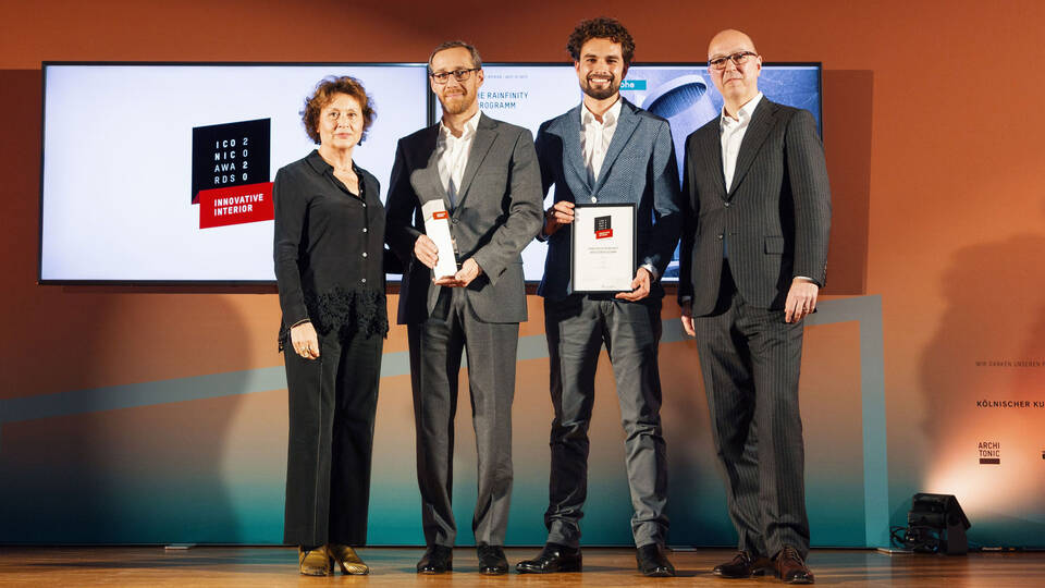ICONIC AWARDS 2020: Innovative Interior for hansgrohe Rainfinity. ICONIC AWARDS 2020: Innovative Interior for hansgrohe Rainfinity.