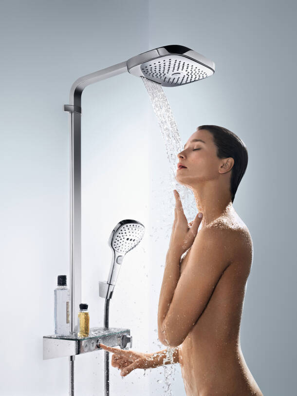 Shower faucet, designed by Phoenix Design for hansgrohe. Shower faucet, designed by Phoenix Design for hansgrohe.