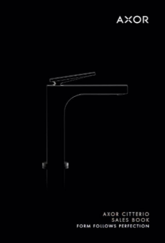 Capítulo sobre AXOR Citterio en el manual de venta.
