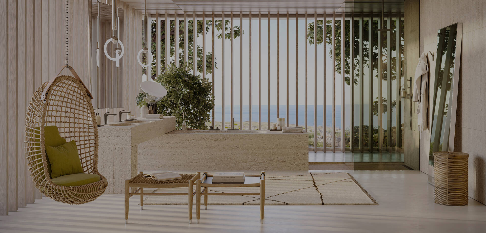 Ferienhaus in der Natur - Ein Badkonzept von Antonio Citterio