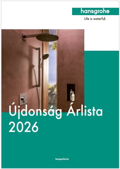 Hansgrohe újdonság árlista 2026