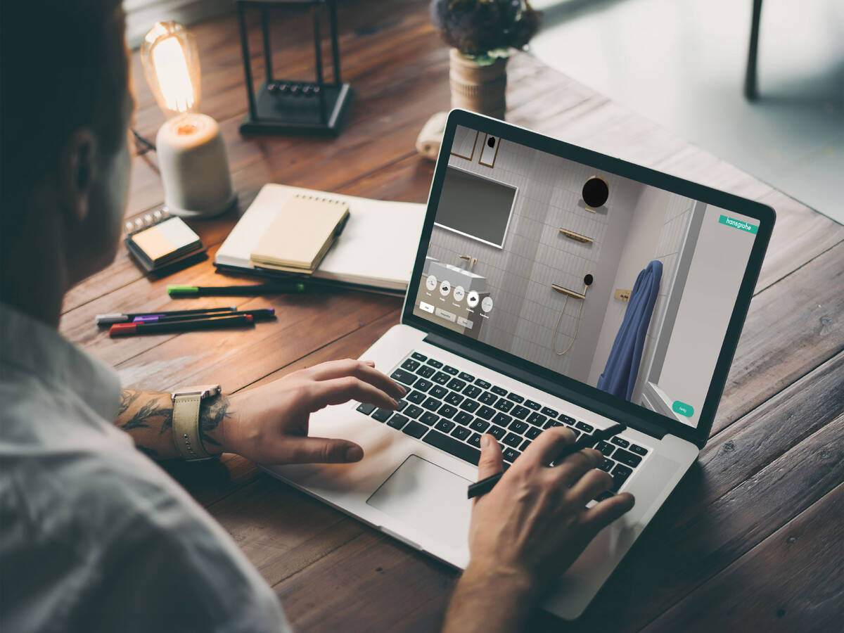 Naar de droombadkamer met de hansgrohe ontwerptool.