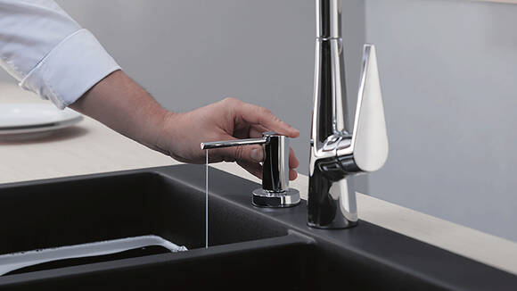 Nachhaltiges Küchenzubehör, sparsame Dosierung.