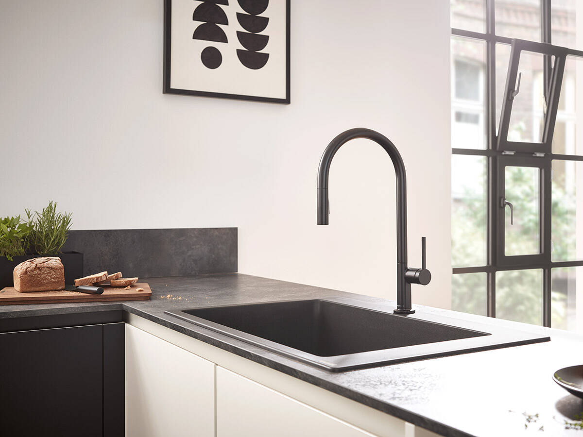  Round M54 kitchen mixer in a clean kitchen.