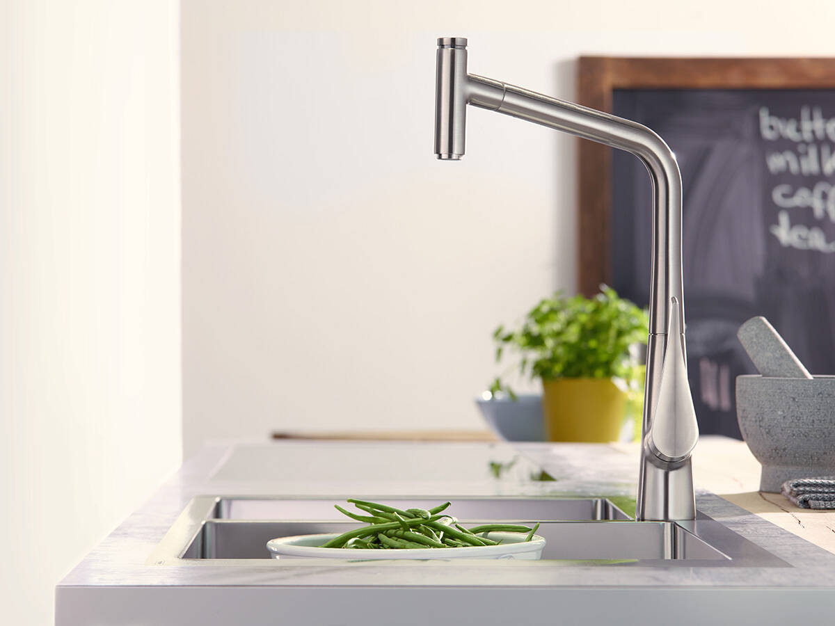 hansgrohe wall mounted kitchen taps