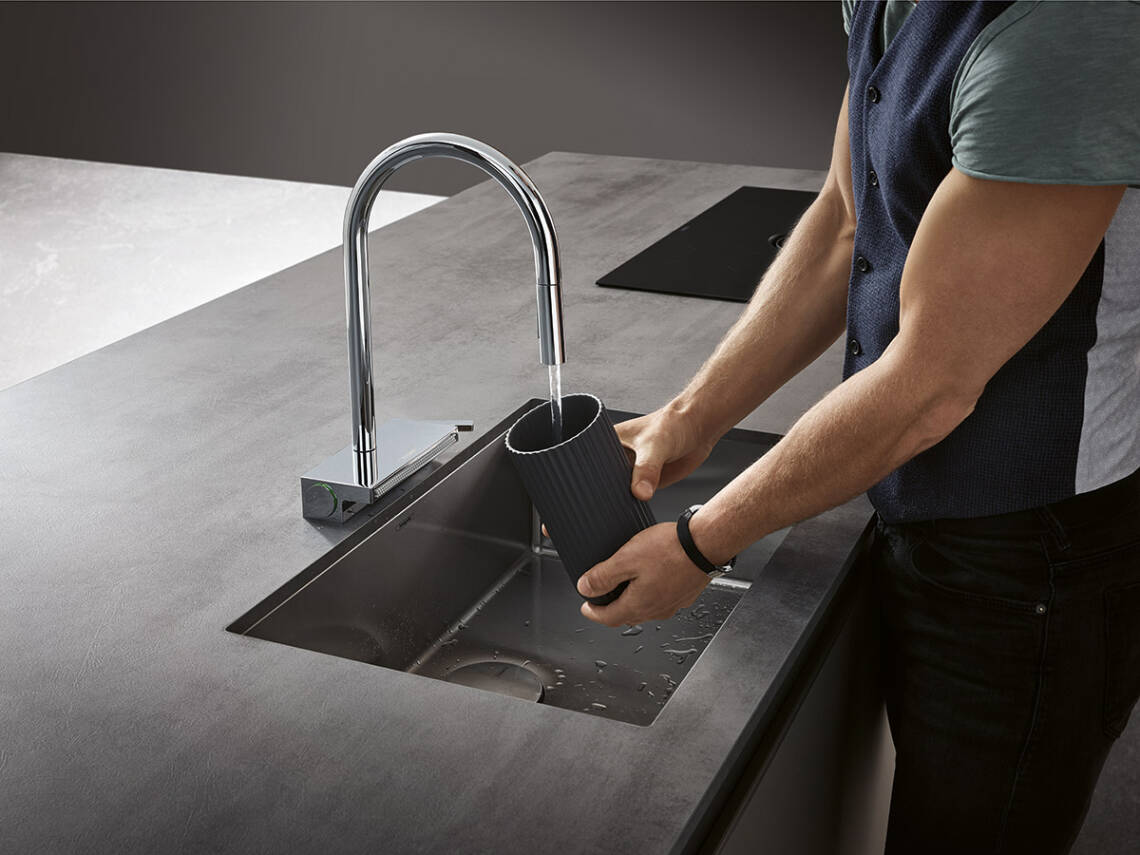 El nuevo fregadero de cocina S41 de hansgrohe convierte la cocina en una  estancia eficiente y funcional - Equipamiento para baño