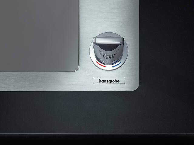 Manecilla de palanca en el borde del fregadero de la serie M71 Select de 2 agujeros.