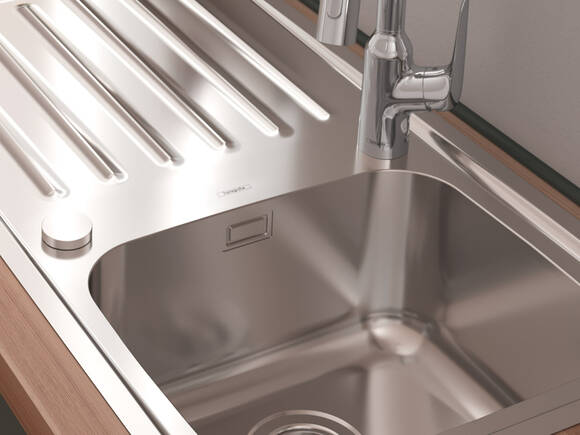 Innovation From Hansgrohe Stainless Steel Kitchen Sink Hansgrohe Int