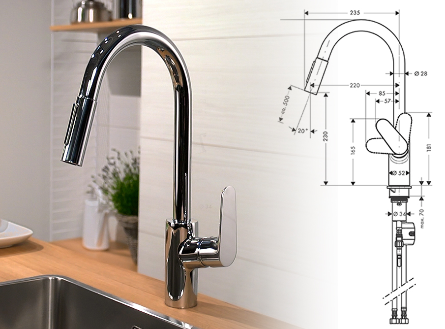 Hansgrohe Kitchen Faucet Repair Manual Besto Blog   Kitchen Spare Parts Focus Exploded Drawing 4x3 