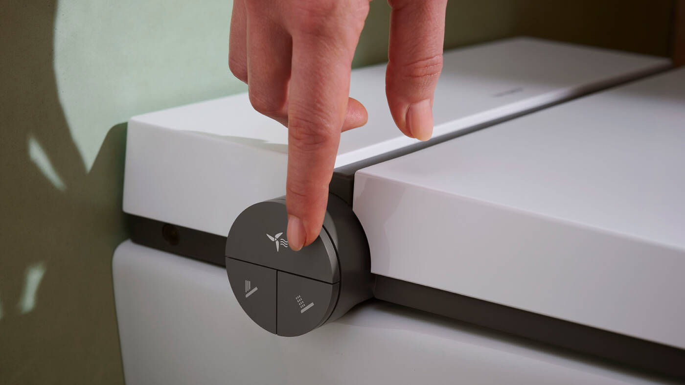 Select Tasten am Dusch-WC sind intuitiv bedienbar.