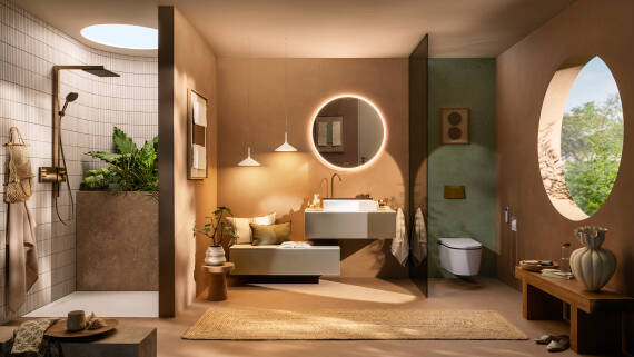 Holistic bathroom design with hansgrohe.