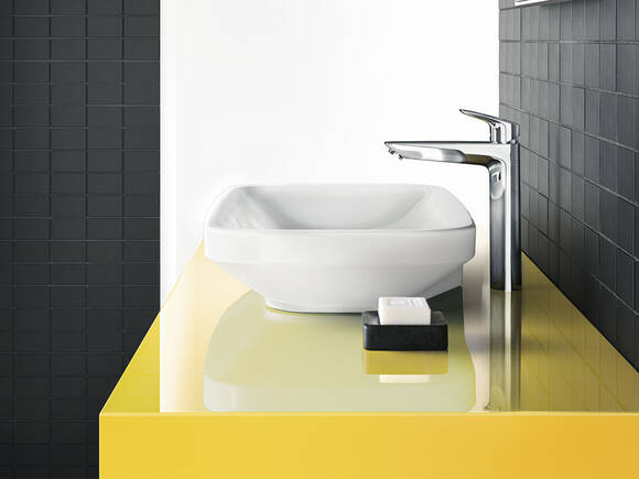 Koningin landheer cement hansgrohe Logis bathroom taps: modern, affordable, good | hansgrohe INT