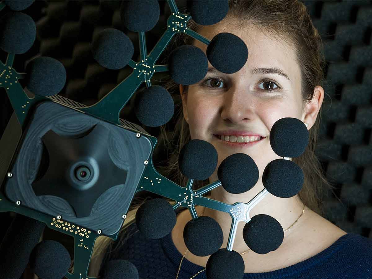 Melanie Grüner, Akustikexpertin bei Hansgrohe. Melanie Grüner, Akustikexpertin bei Hansgrohe.