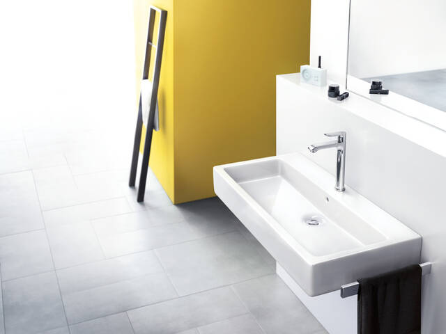 EcoSmart: Metris Armaturen von hansgrohe sind wassersparend.	