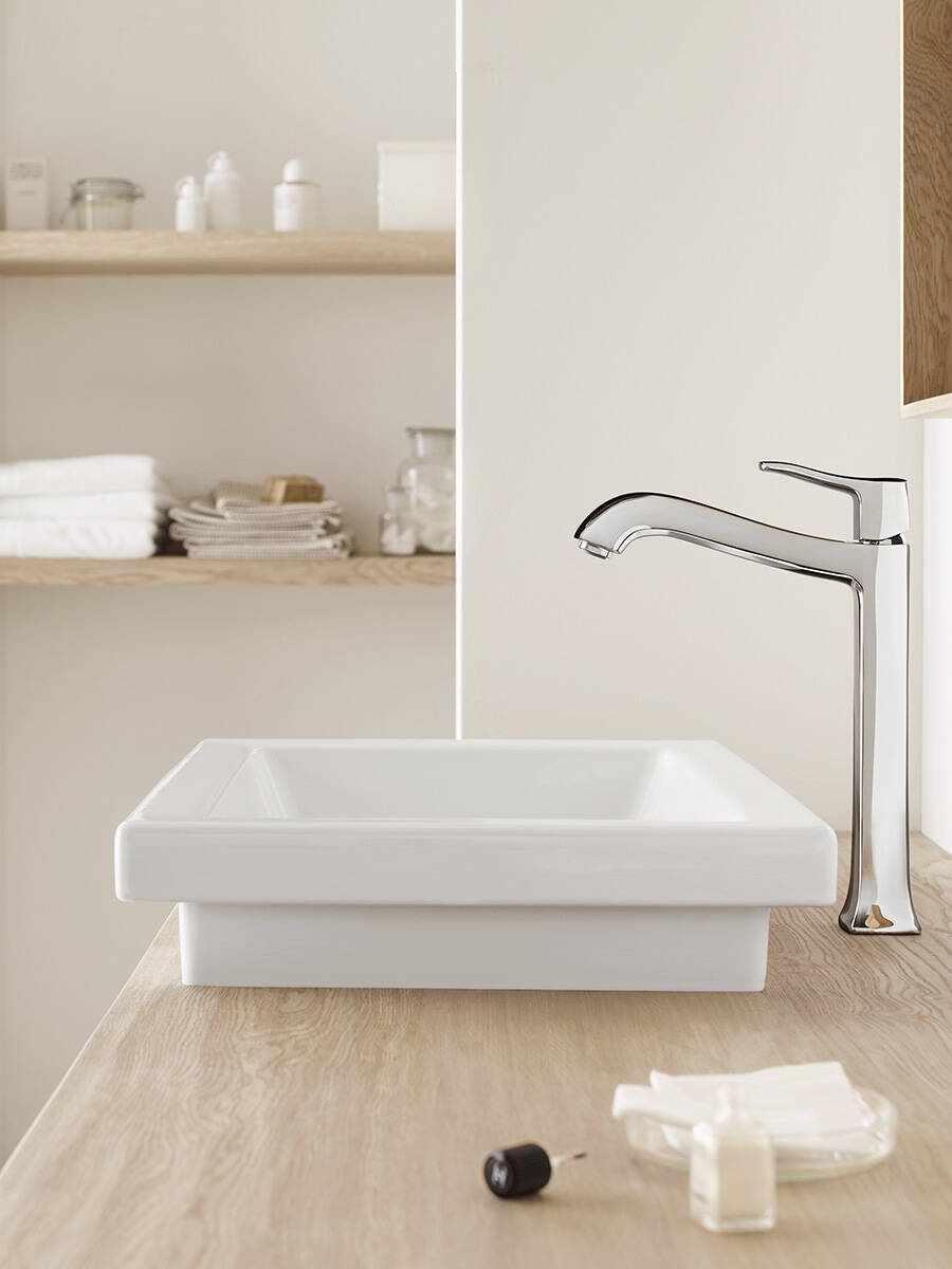 hansgrohe Lavabos: Xelu Q, Lavabo 600/480 con orificio para grifo