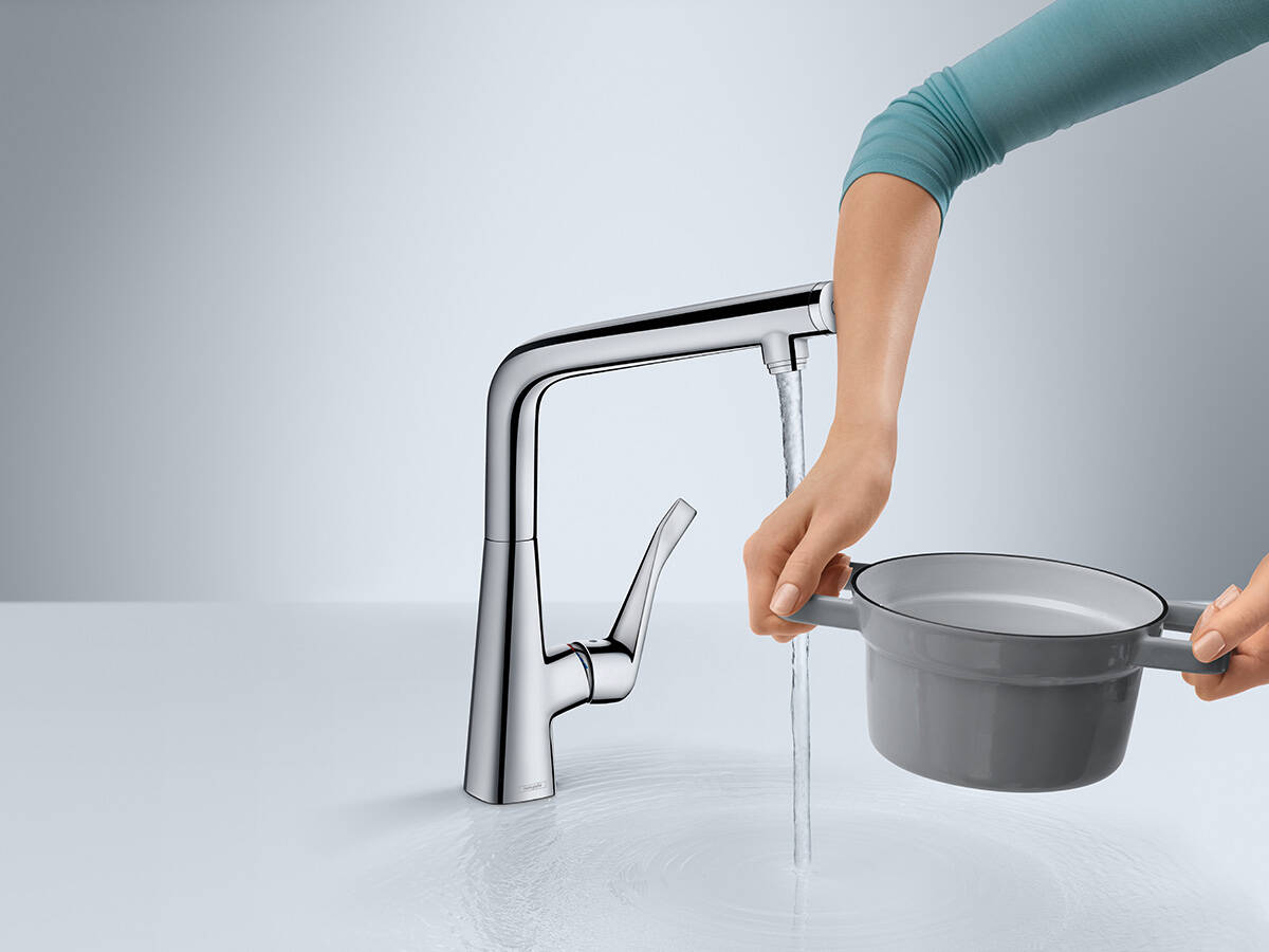 El nuevo fregadero de cocina S41 de hansgrohe convierte la cocina