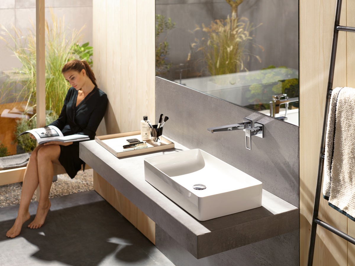 Chromé Robinet de lavabo pivotant à 360° Mitigeur monocommande pour salle de bain 