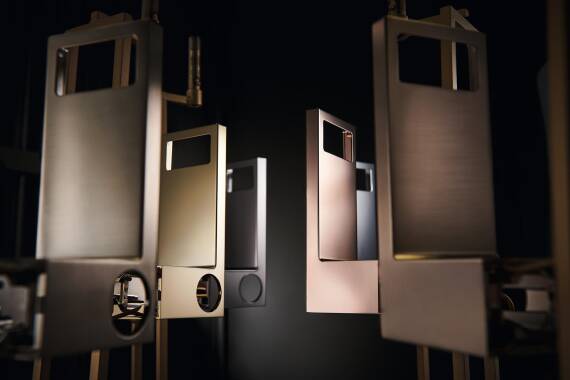 AXOR MyEdition. Luxurious cover plates to crown the faucet.