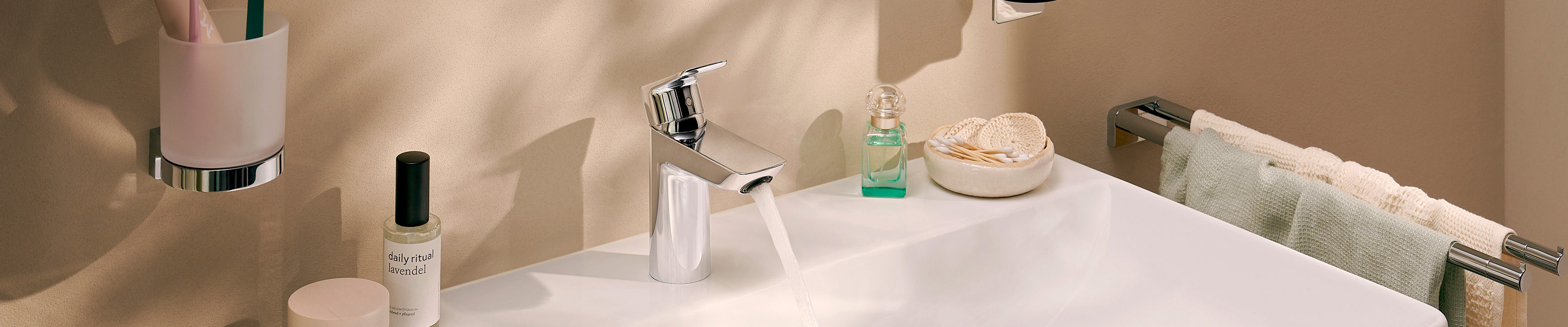 Neovis Q en el lavabo.