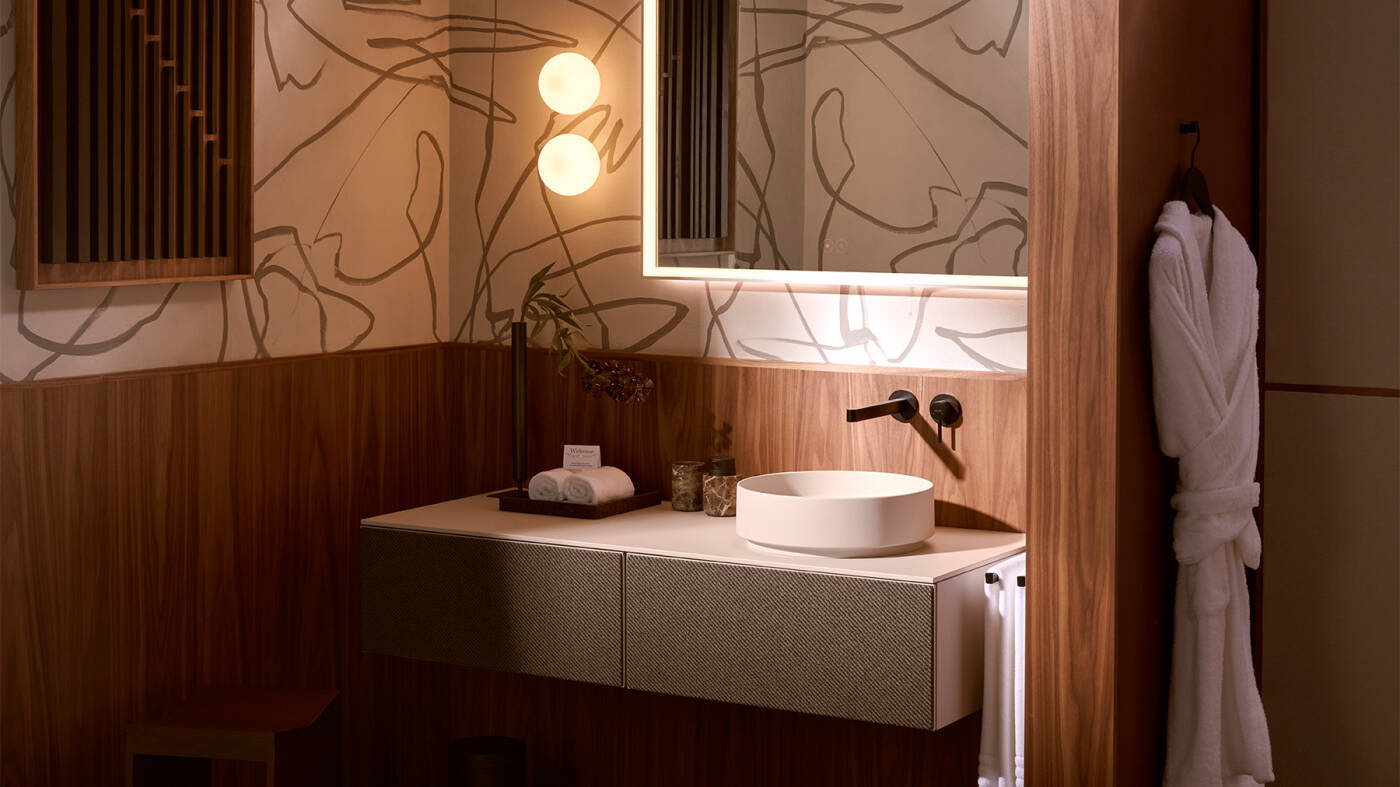 Holistically designed bathroom by hansgrohe.