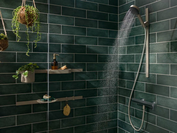 Shelves, hooks and more from hansgrohe’s Planet Edition.