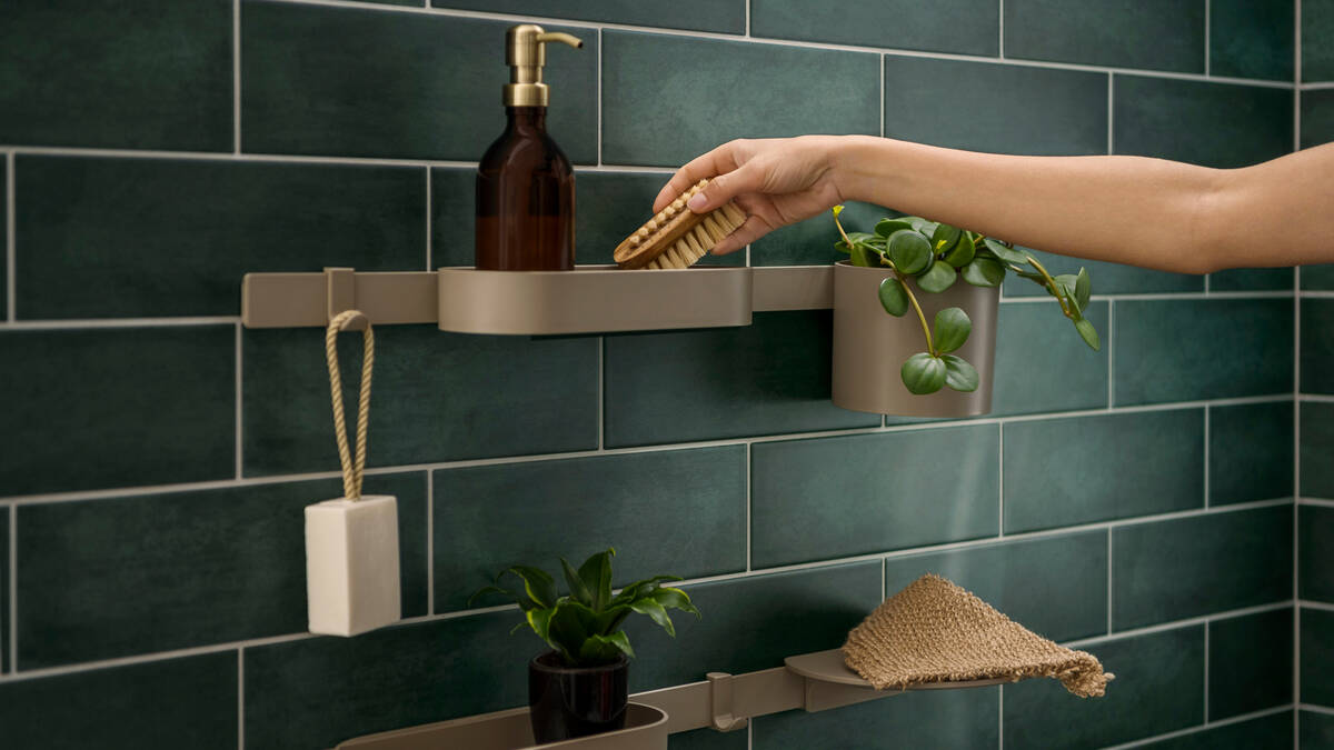 Stauraum, einfach und mit Stil für die Wand.