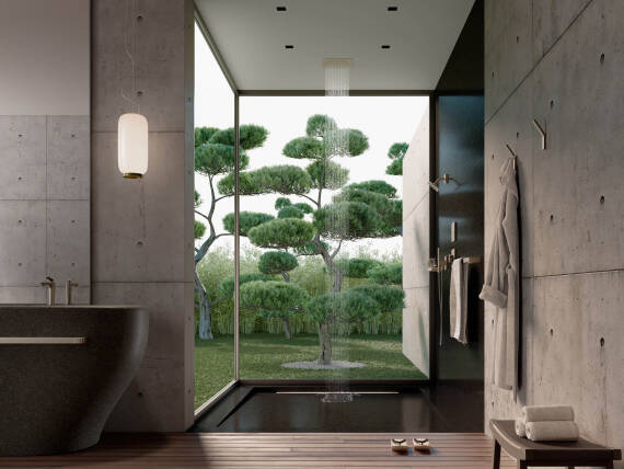「日本、ある都市のロフト」 アントニオ・チッテリオによるバスルームコンセプト