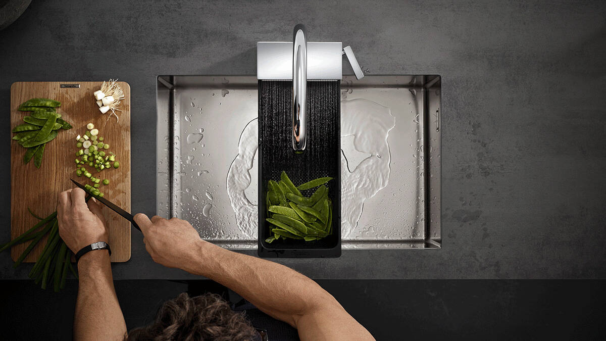 Schneidebrett als Küchenhilfe.