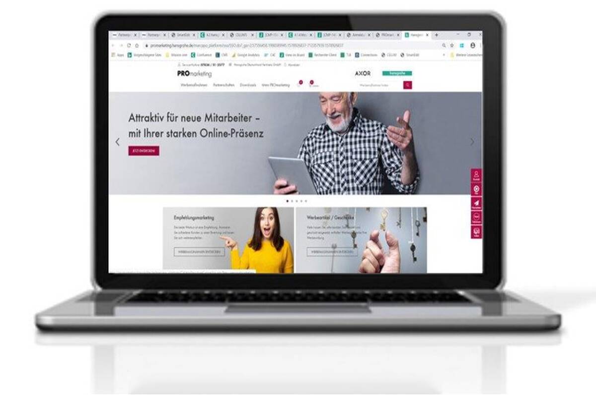 Login screen for the PROmarketing portal.