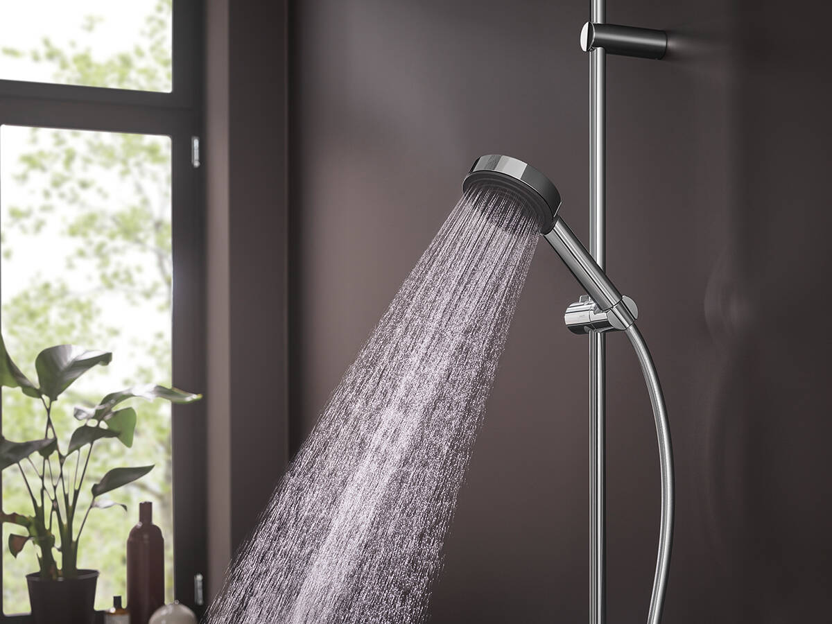 Pulsify shower head by hansgrohe with PowderRain.