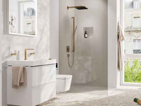 hansgrohe Overhead showers: Pulsify E, 2 spray modes, Item No. 24350000