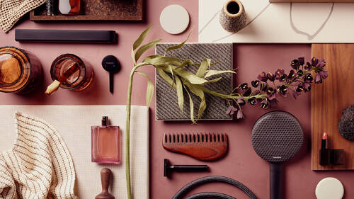 Mood board for a faucet