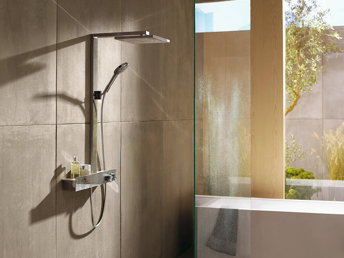 HANSGROHE SHOWER HEAD 2746200 RRP £600 ECOSMART AIR POWER MISSING ARM