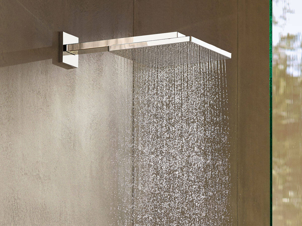 hansgrohe Raindance E - Juego completo de ducha con sistema de ducha  moderno de 3 pulverizadores en polvo, lluvia, volumen completo y masaje y  control