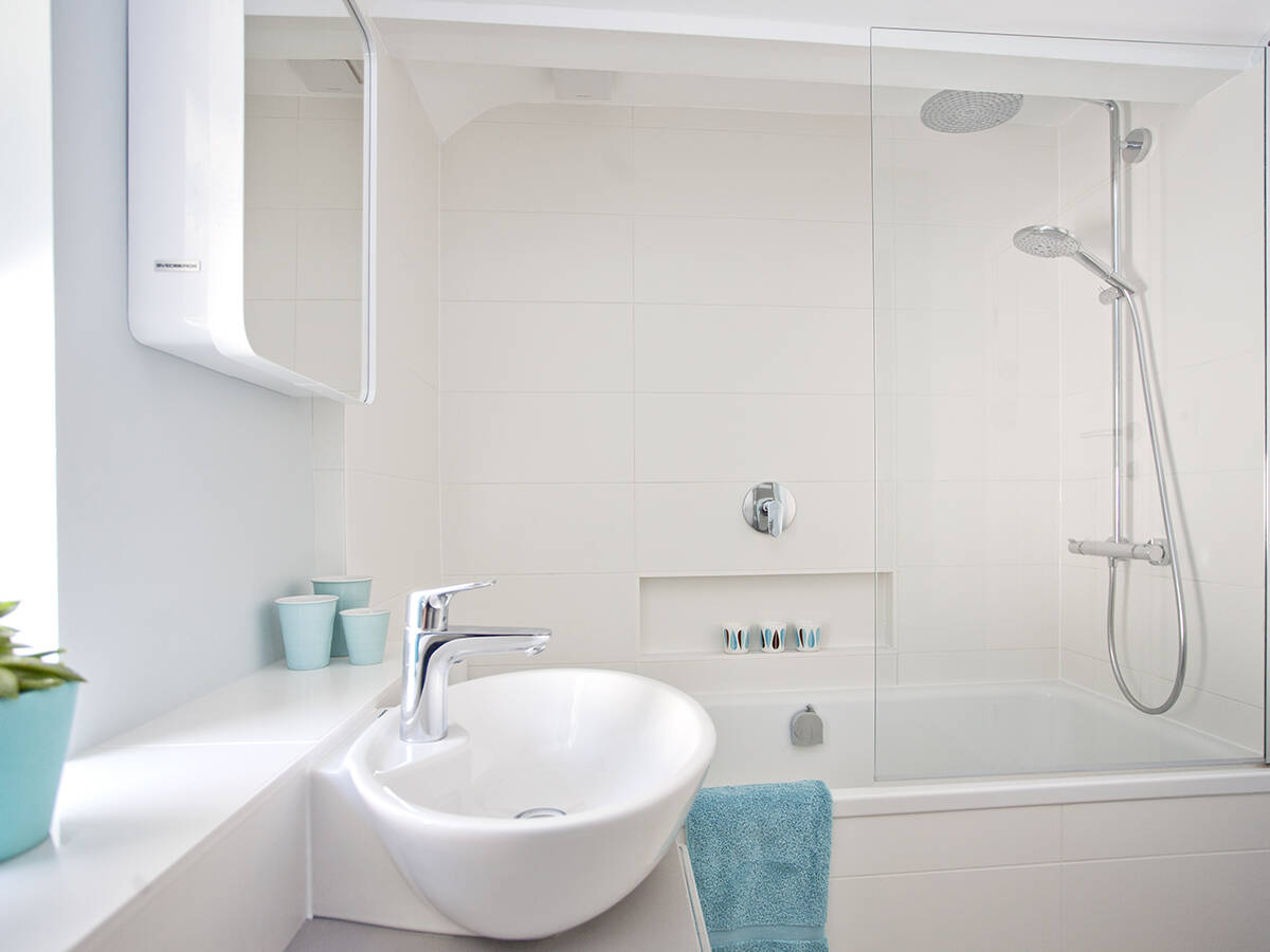 Bathroom refurbishment with new taps and brassware. Bathroom refurbishment with new taps and brassware.