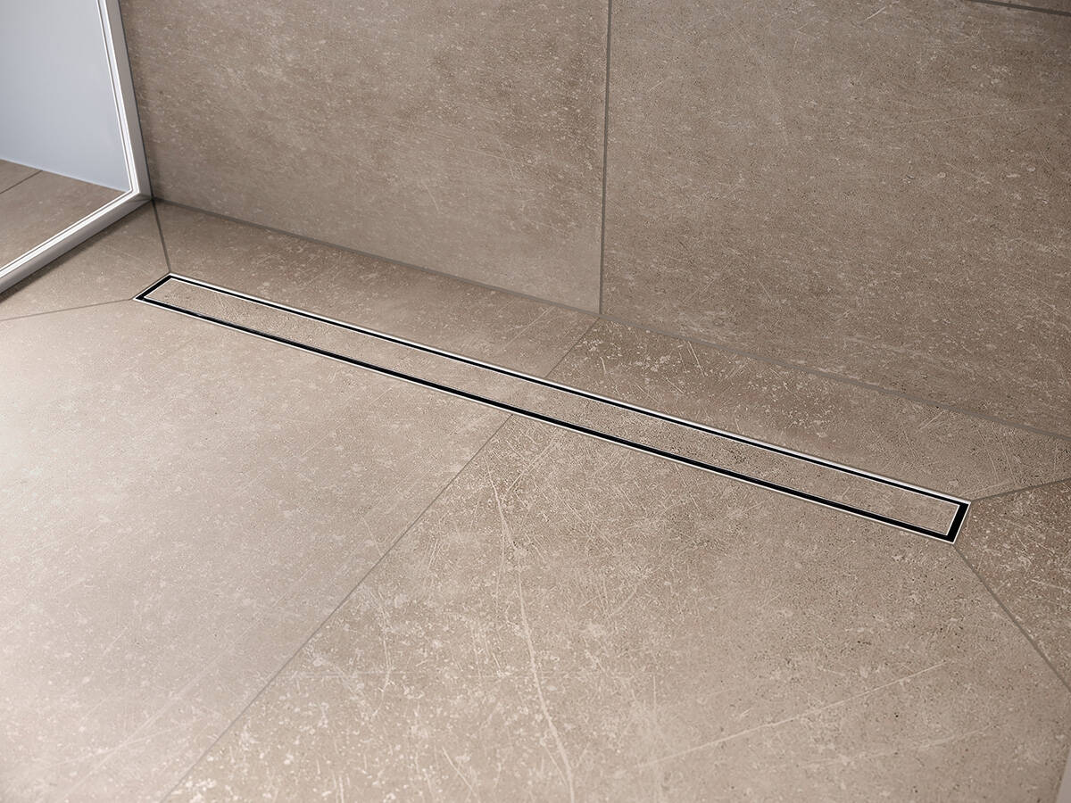 hansgrohe RainDrain Compact shower drain channel.