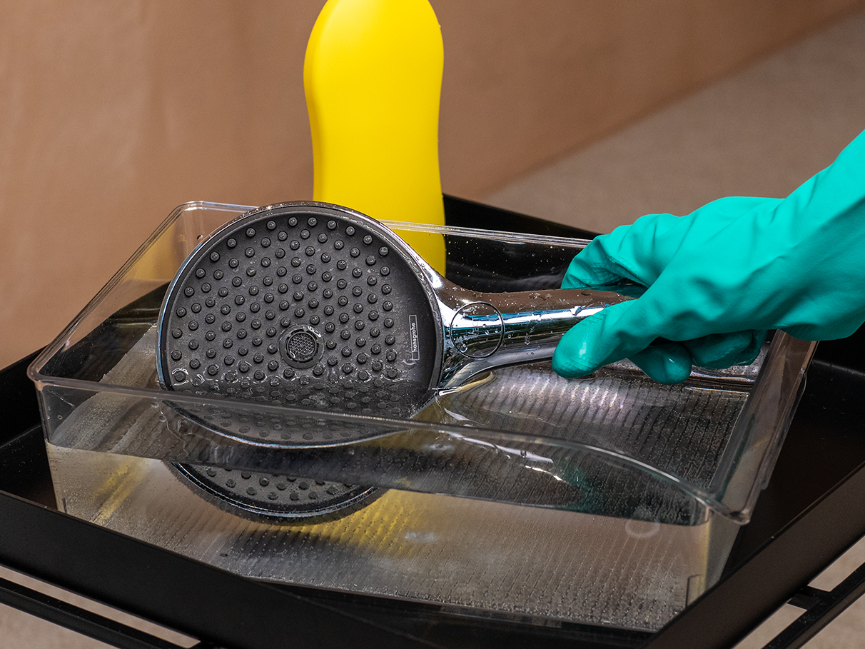 ハンスグローエ クイッククリーン – バスルームのアンチカルキ機能