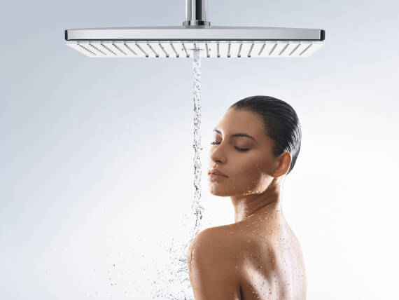 The kitchen tap in a linear design kitchen. The kitchen tap in a linear design kitchen.