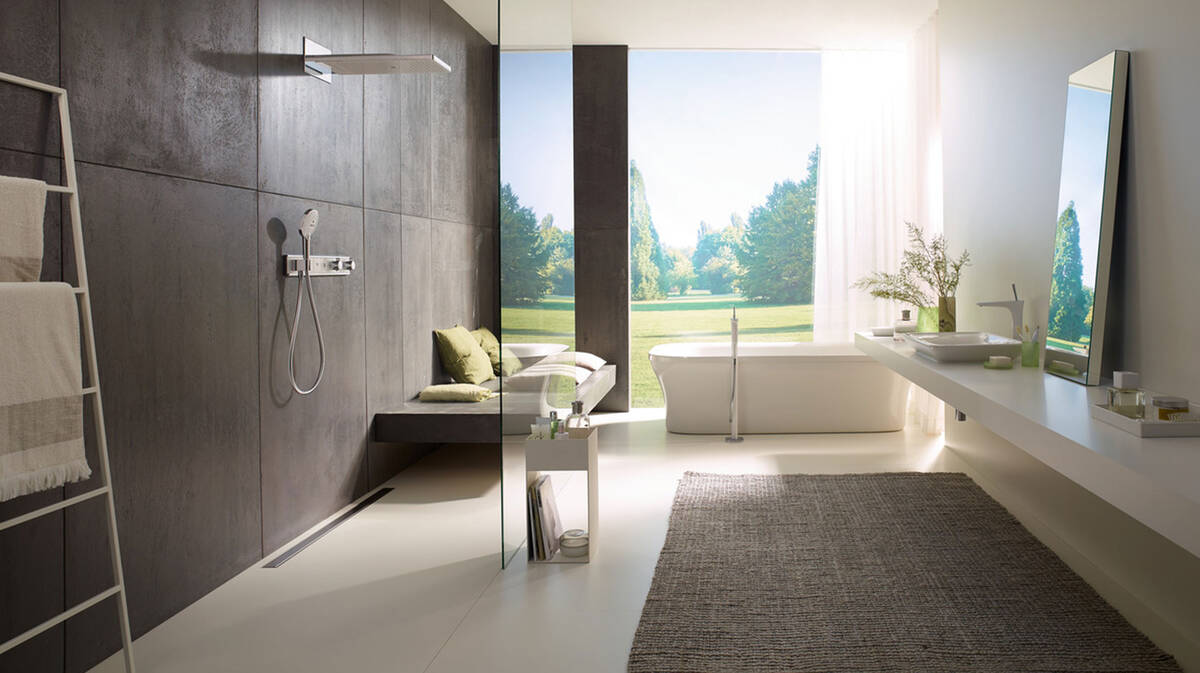 Avantgarde Im Badezimmer Als Exklusive Gestaltungsidee Hansgrohe At