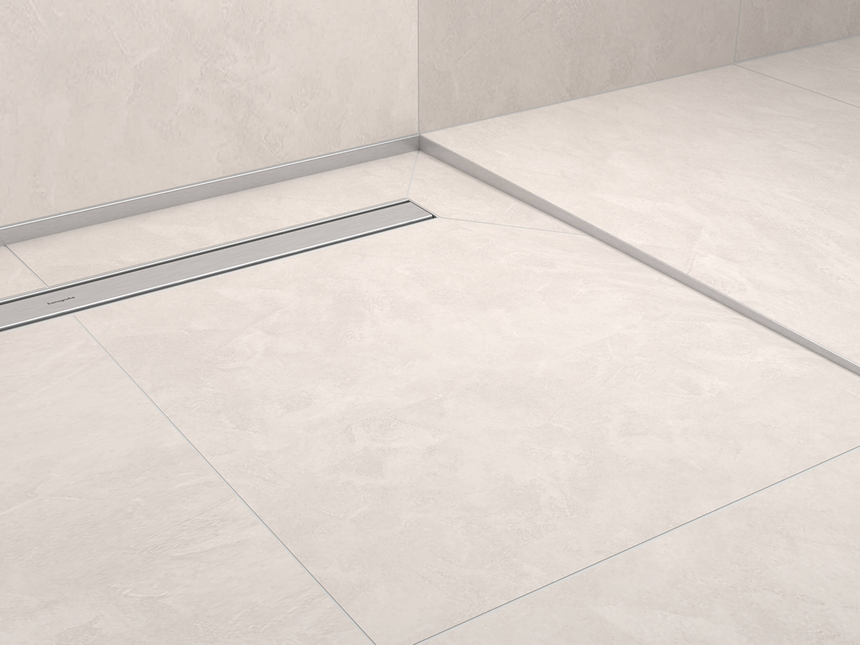 RainTurn mit Edelstahl Designabdeckung und Gefälleabschluss. RainTurn mit Edelstahl Designabdeckung und Gefälleabschluss.