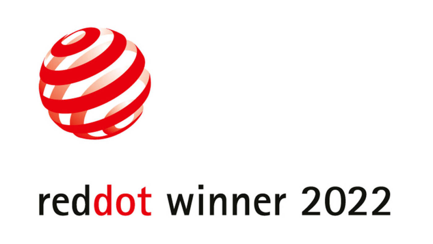 Logo reddot award 2021 for Hansgrohe.