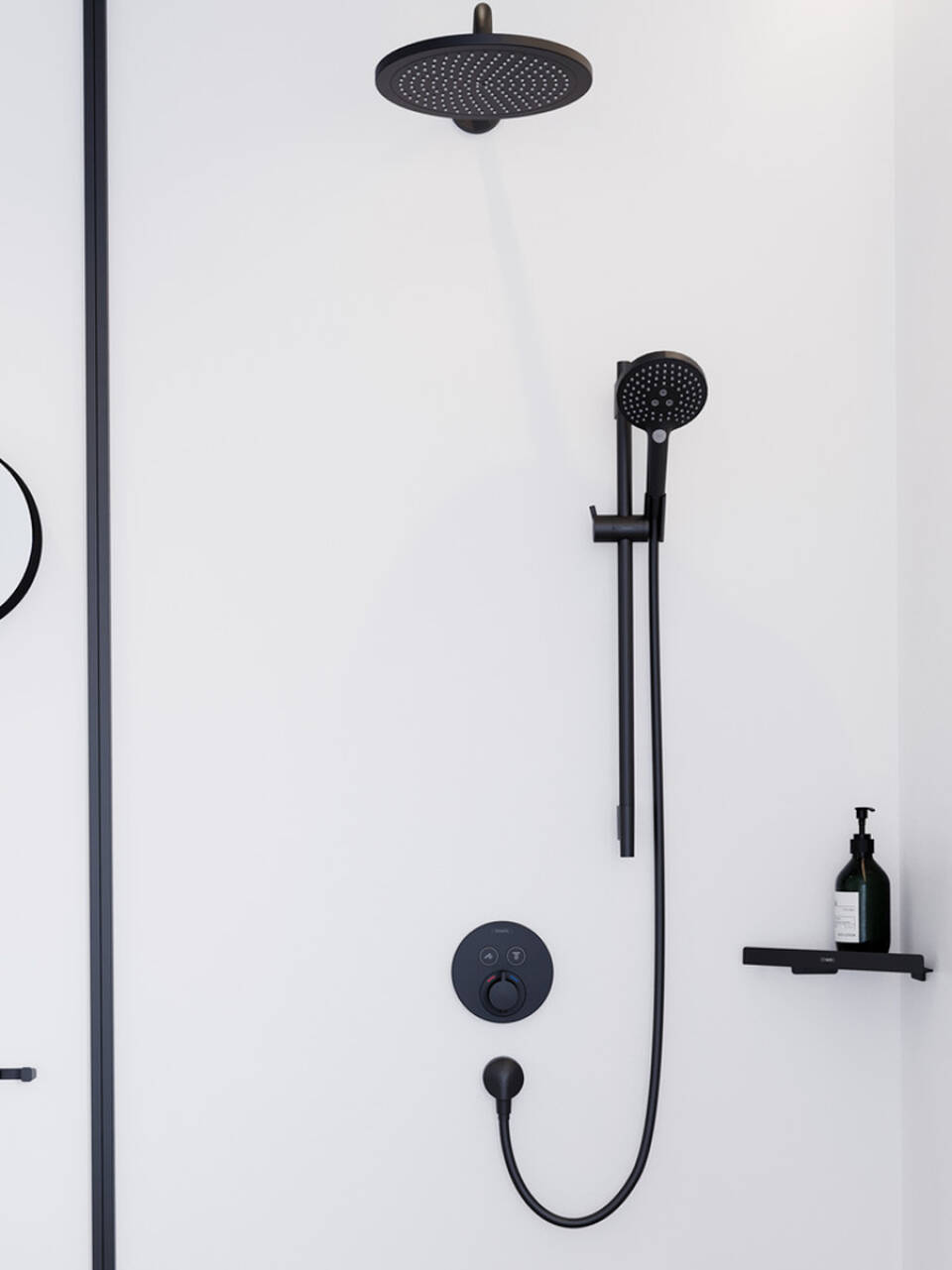 hansgrohe Accessories: AddStoris, Toilet Paper Holder with Shelf, Art ...