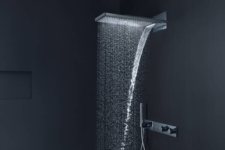 New AXOR designer showers for luxury bathrooms.