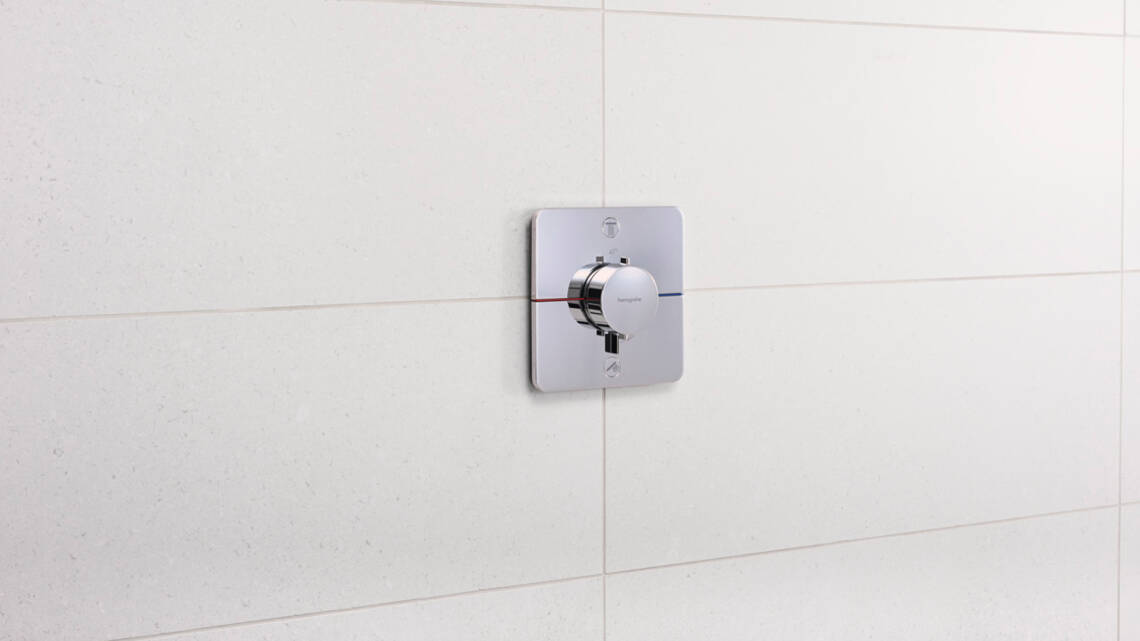 hansgrohe ShowerSelect Ensemble de douche encastré avec mitigeur thermostatique blanc mat