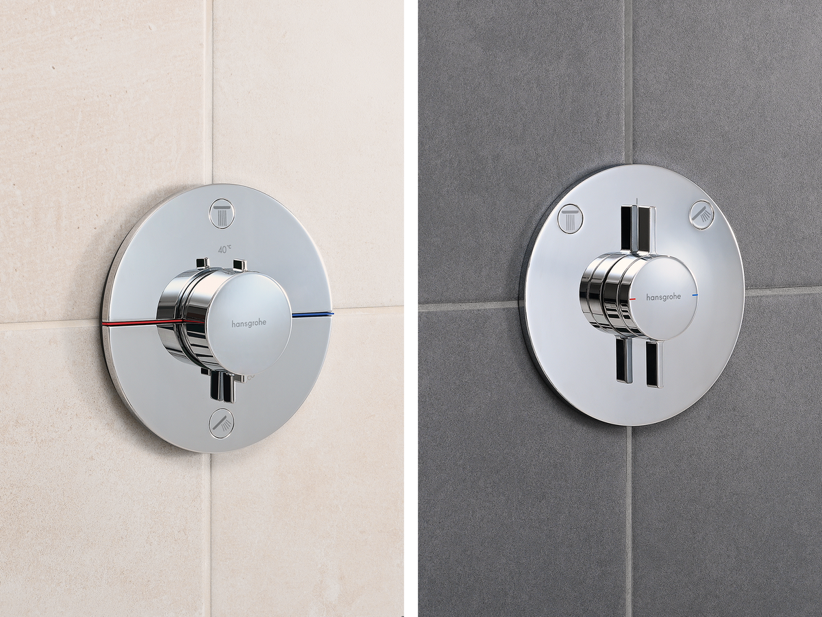 Two new concealed installation controls from hansgrohe.