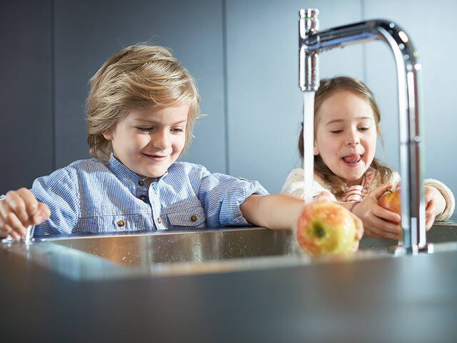 Pure excitement with a basin tap from the brand hansgrohe.