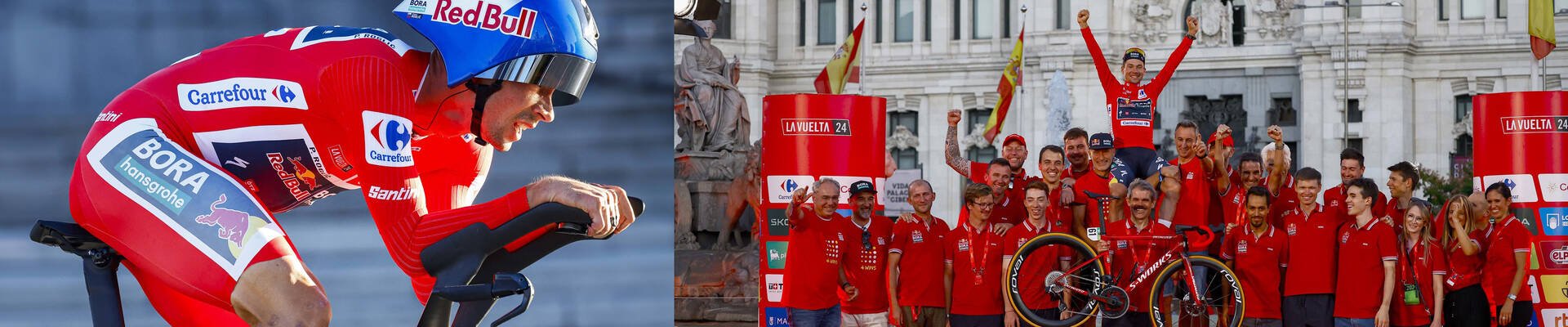 Sports sponsorship by the hansgrohe brand.