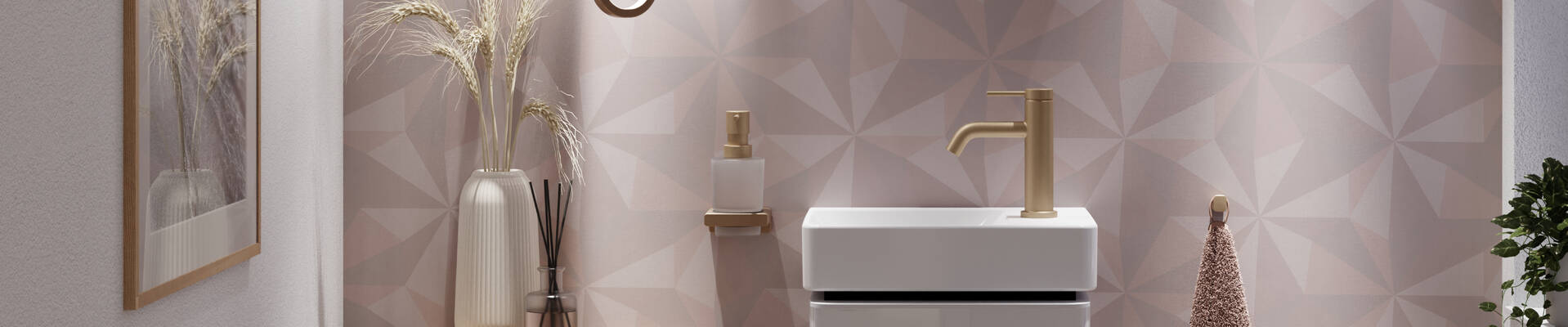 Beautiful towel rack by hansgrohe.